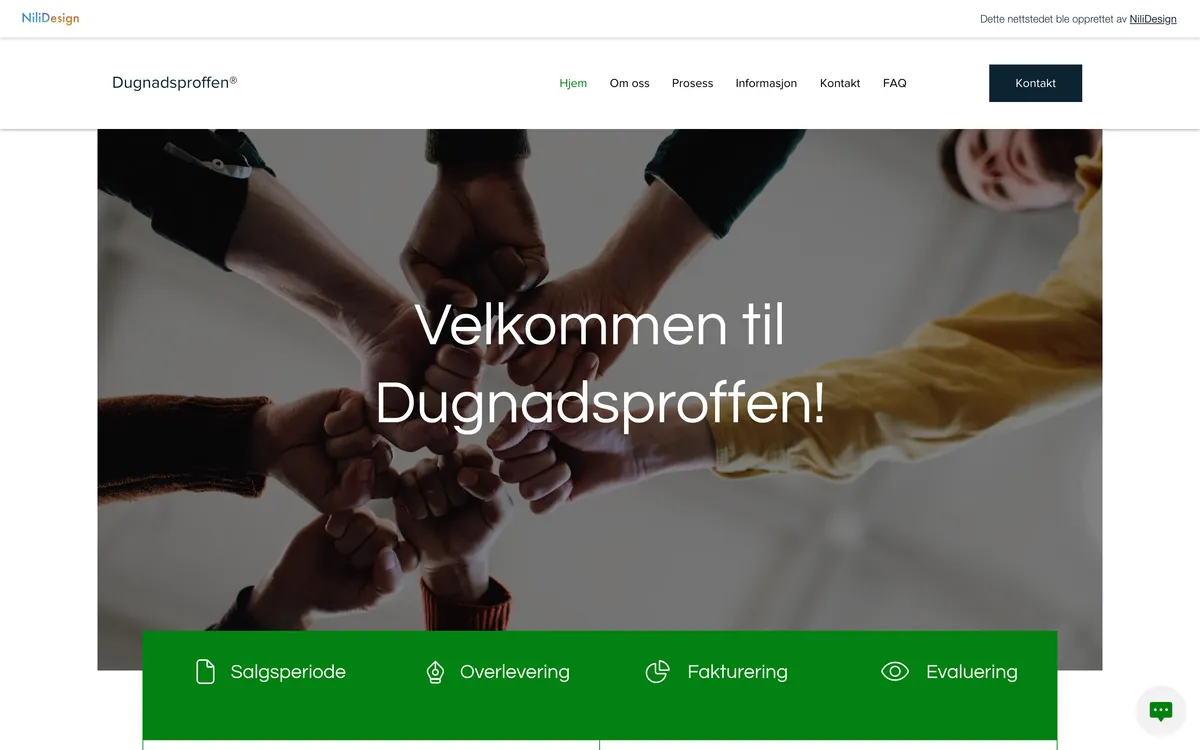 Skjermbilde av Dugnadsproffen