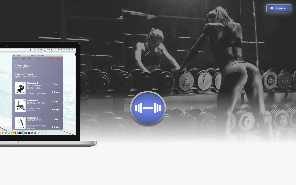 Skjermbilde av GetFit