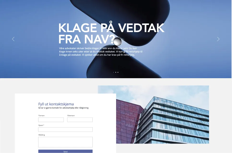 Skjermbilde av navsak.no