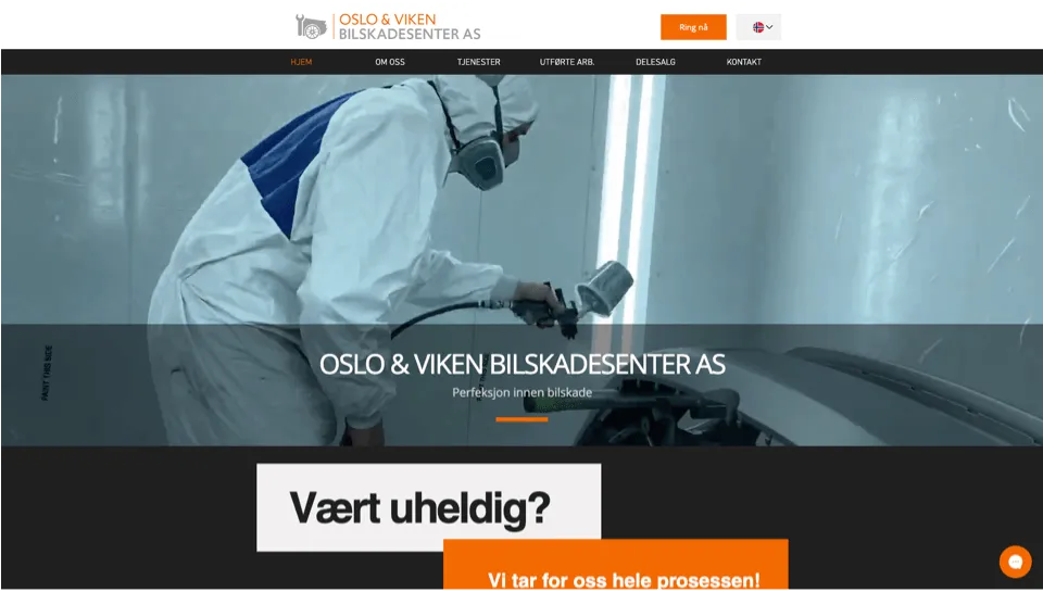 Skjermbilde av Oslo & Viken Bilskadesenter AS