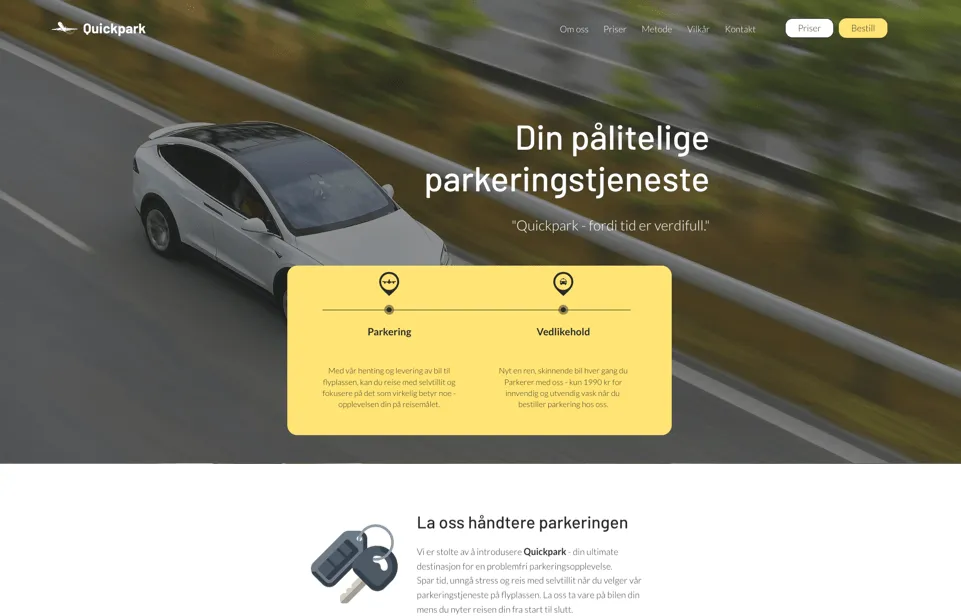 Skjermbilde av Quick Park Norge