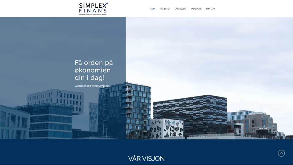 Skjermbilde av Simplex Finans